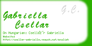 gabriella csellar business card